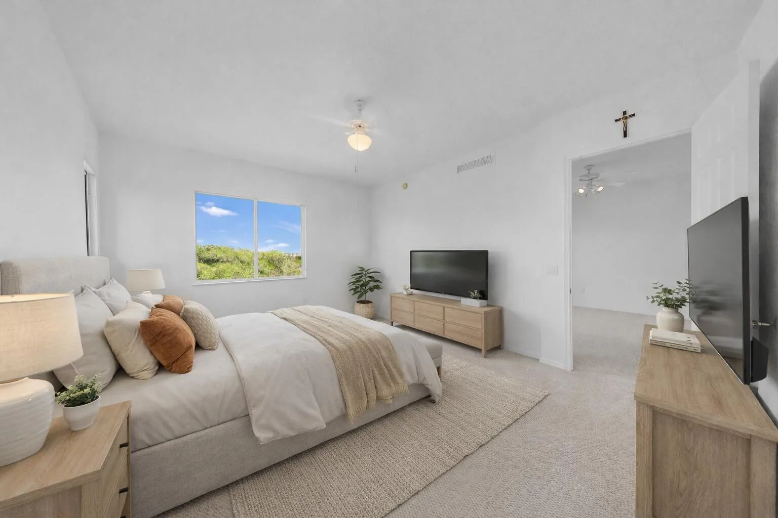 MAster bedroom virtual staging