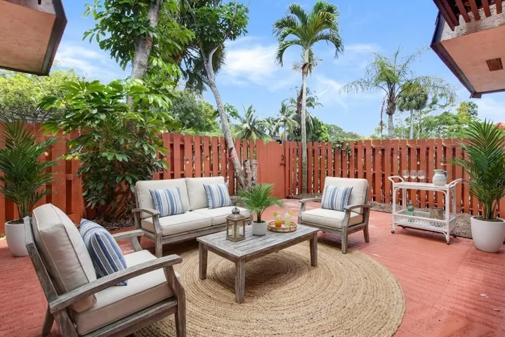 Enjoy time outdoors on your private patio.