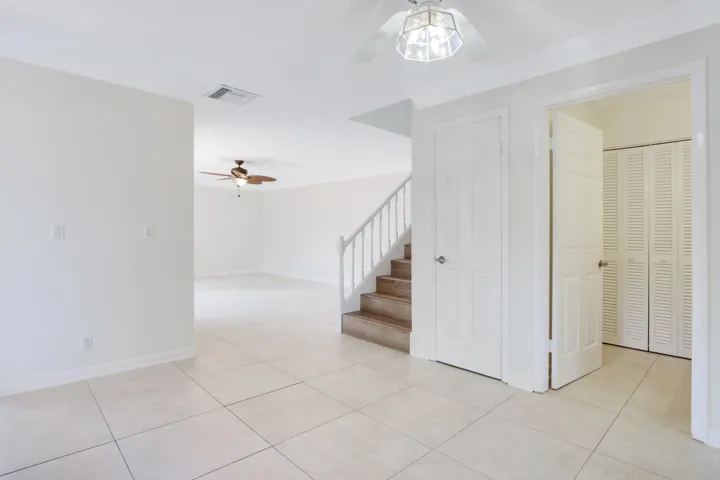 Here is the view from the dining area into the living room.