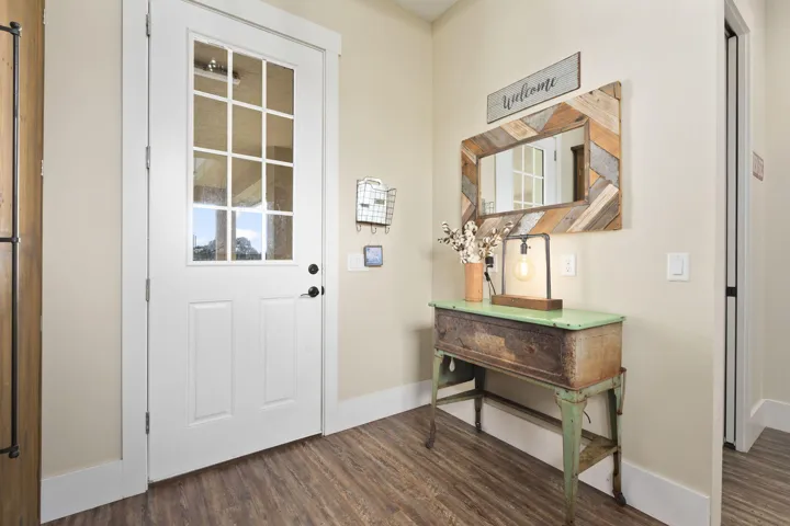 Back Door enters into a Mudroom