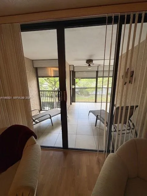 Terrace view from living room