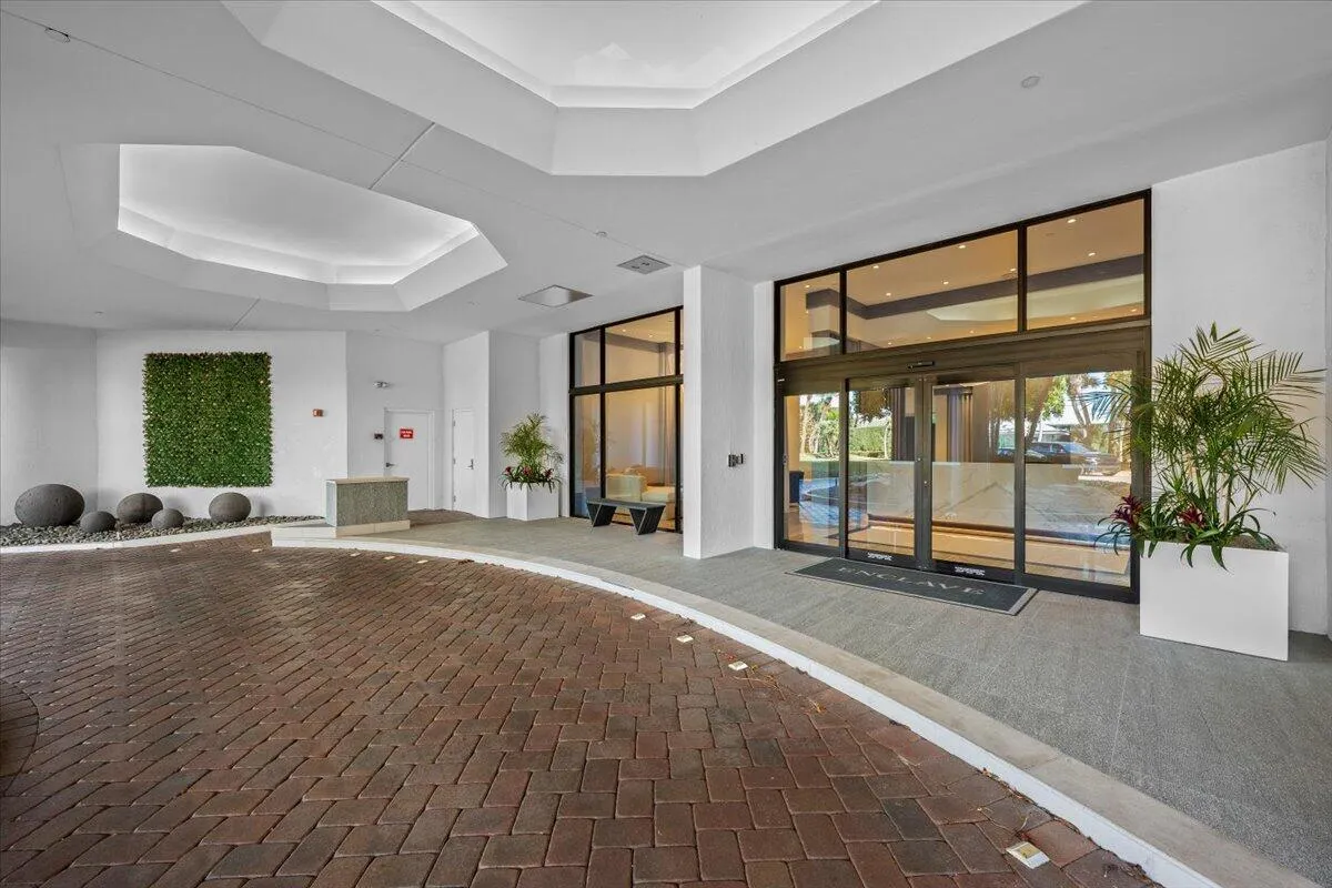 North Building remodeled lobby entry