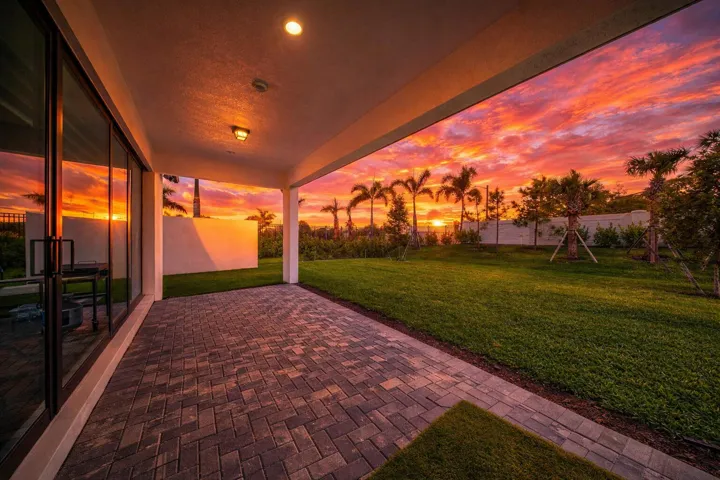 porch sunset