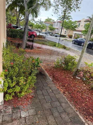 This is the front or the property. The driveway can accommodate two cars.