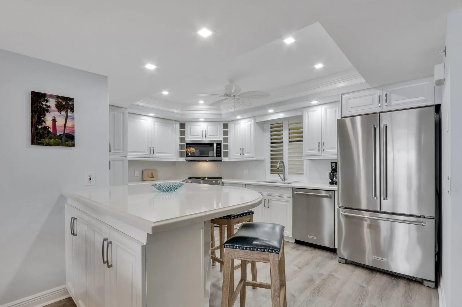Open Kitchen with Quartz Countertops