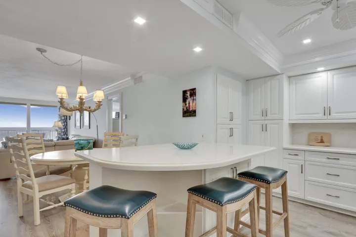 Ocean views from Kitchen
