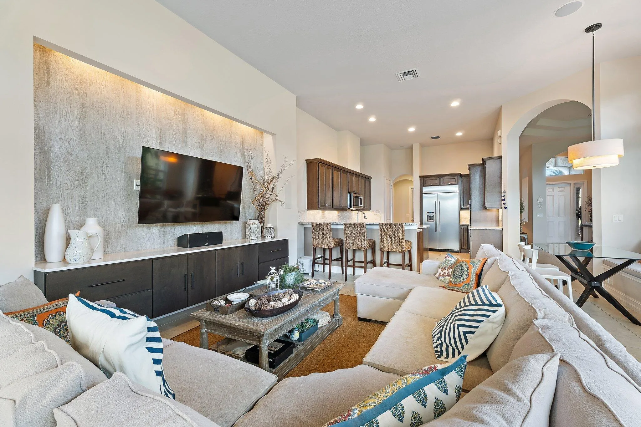 Family Room + Kitchen
