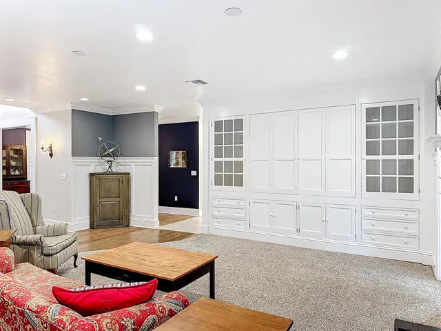 Built in with hidden TV cabinet