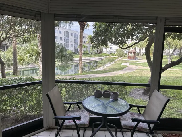 Patio with Garden View