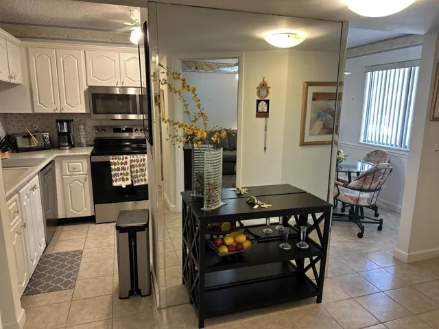 Foyer with Mirrored Wall
