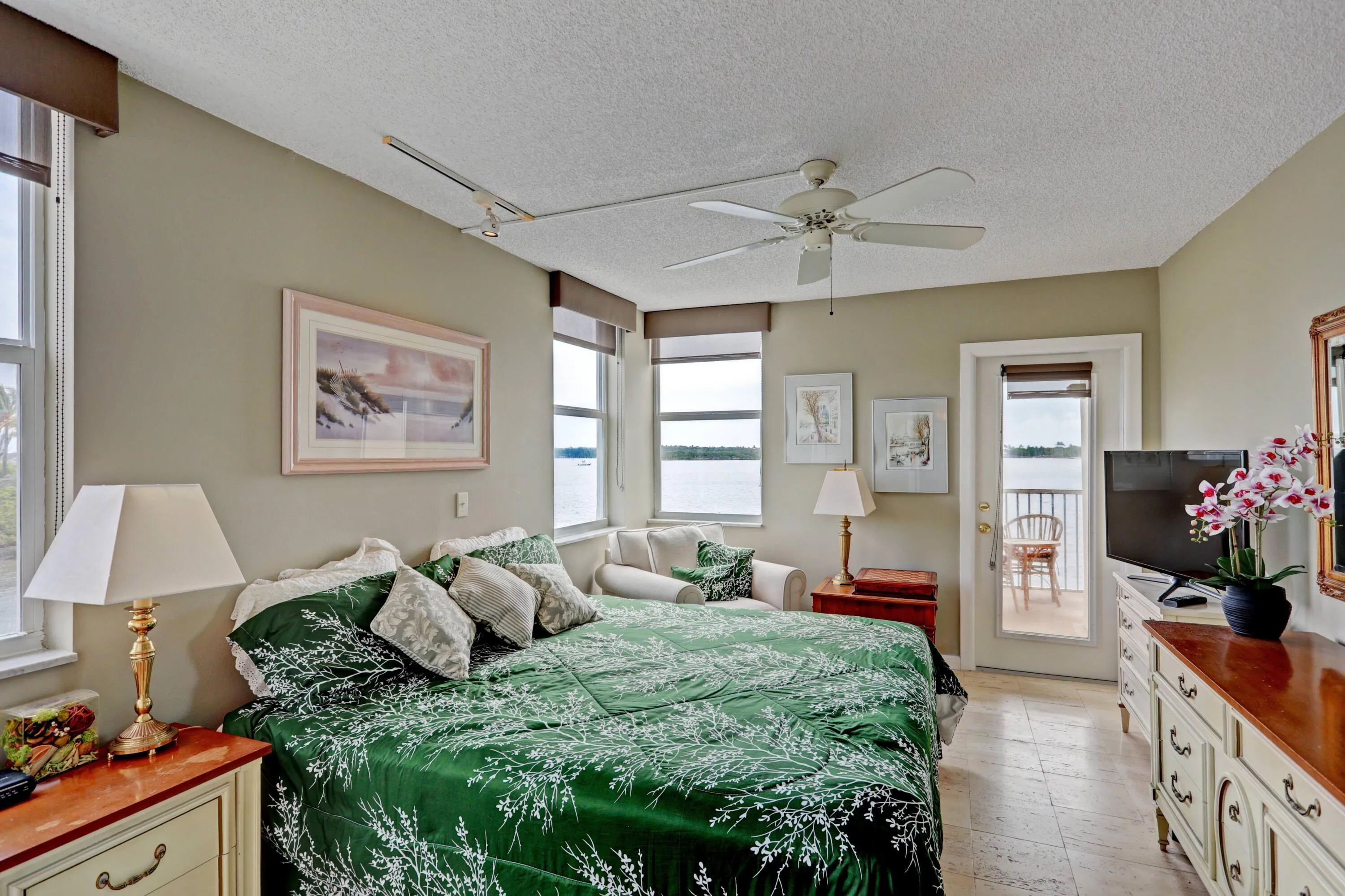 Master Bedroom with Intercoastal view fr