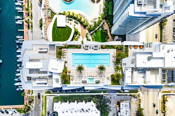 Rooftop lap pool
