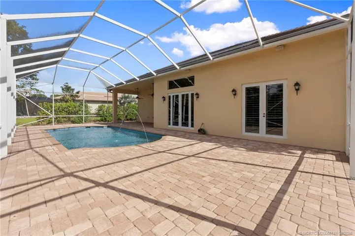 Oversized patio area