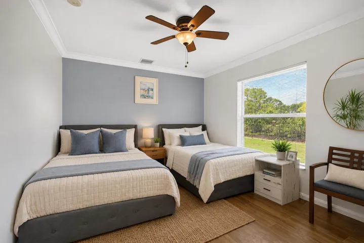 Virtually Staged Guest Bedroom