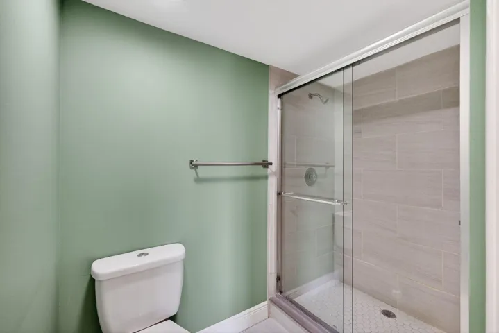 Remodeled floor, shower and surround
