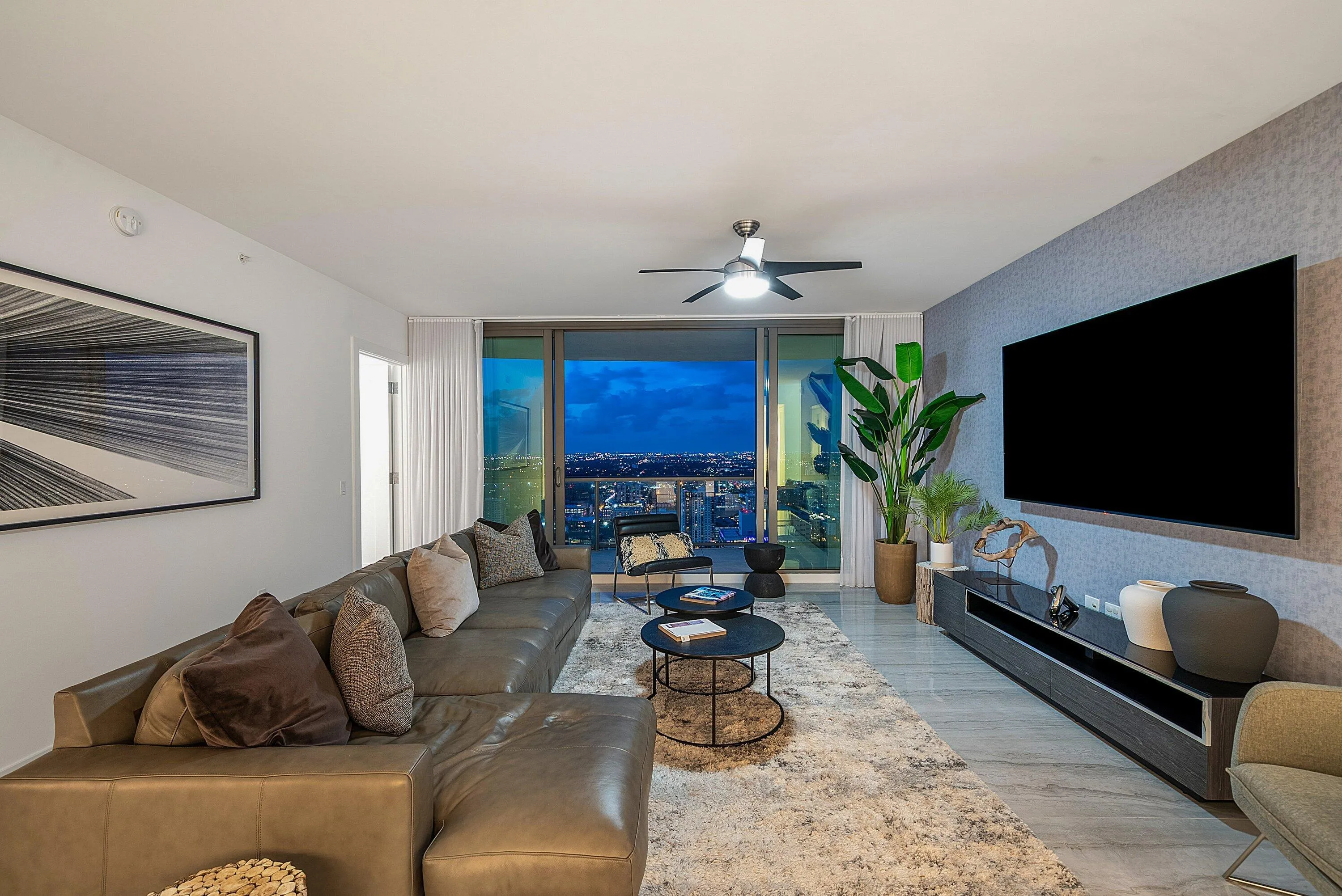Family Room Night Views