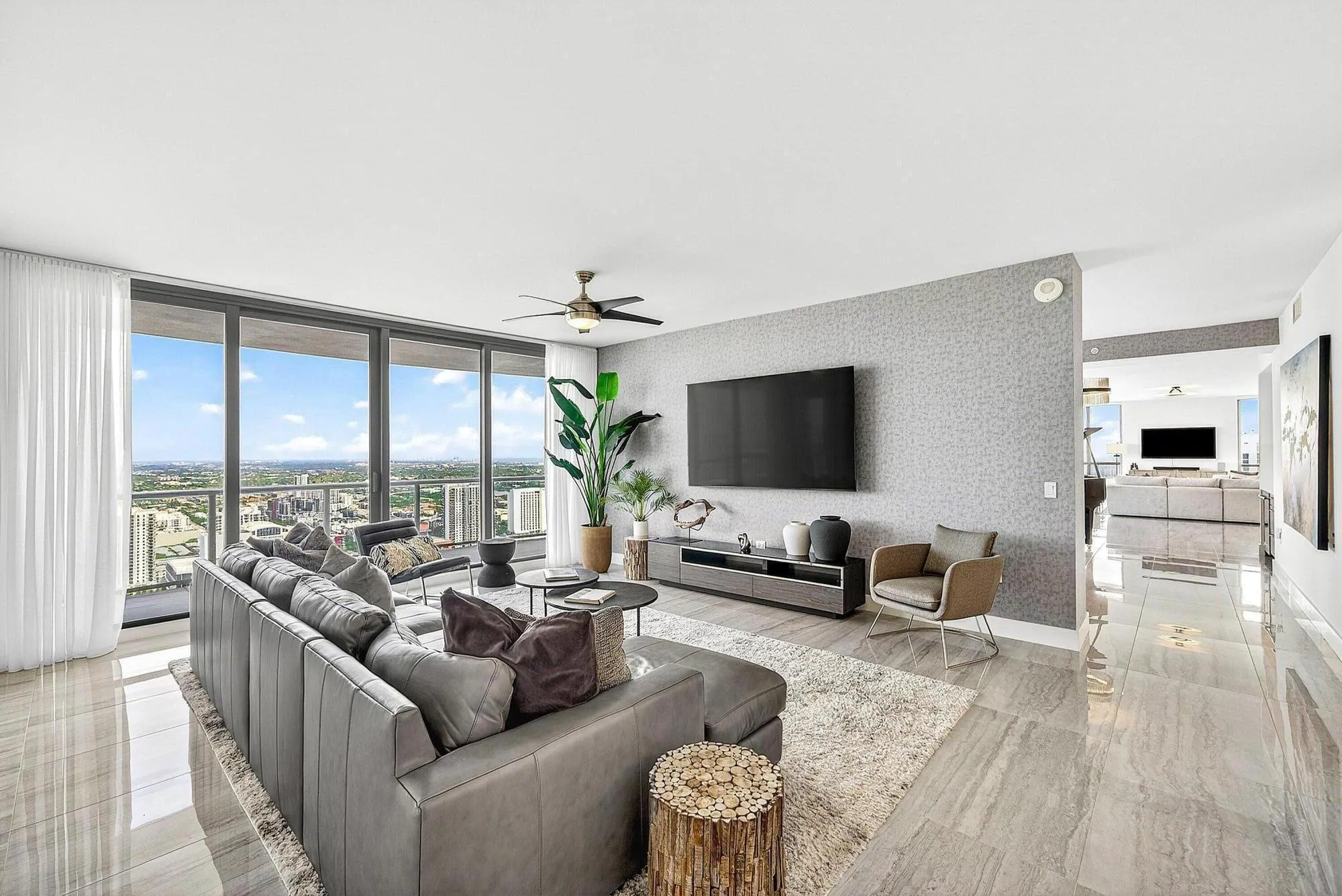 Family Room with north views