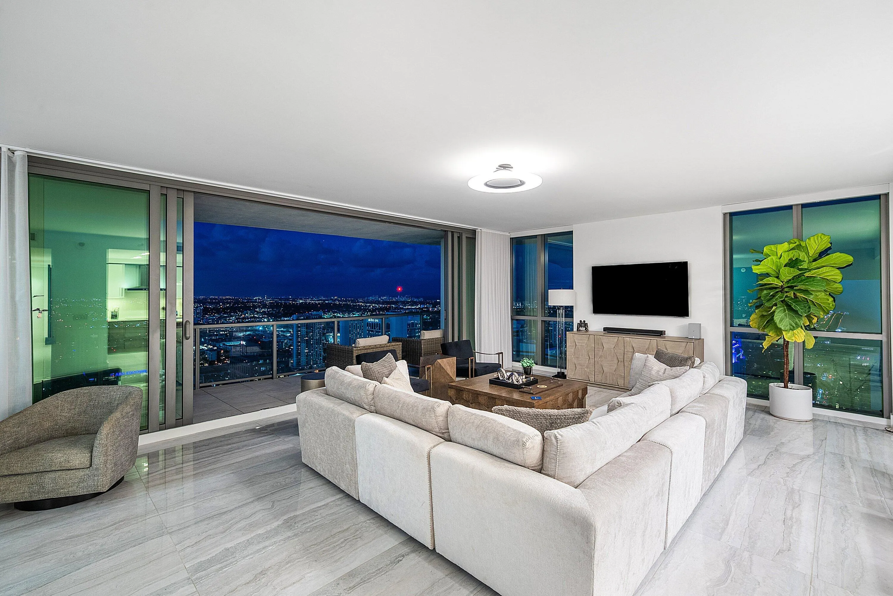 Great Room Night Views