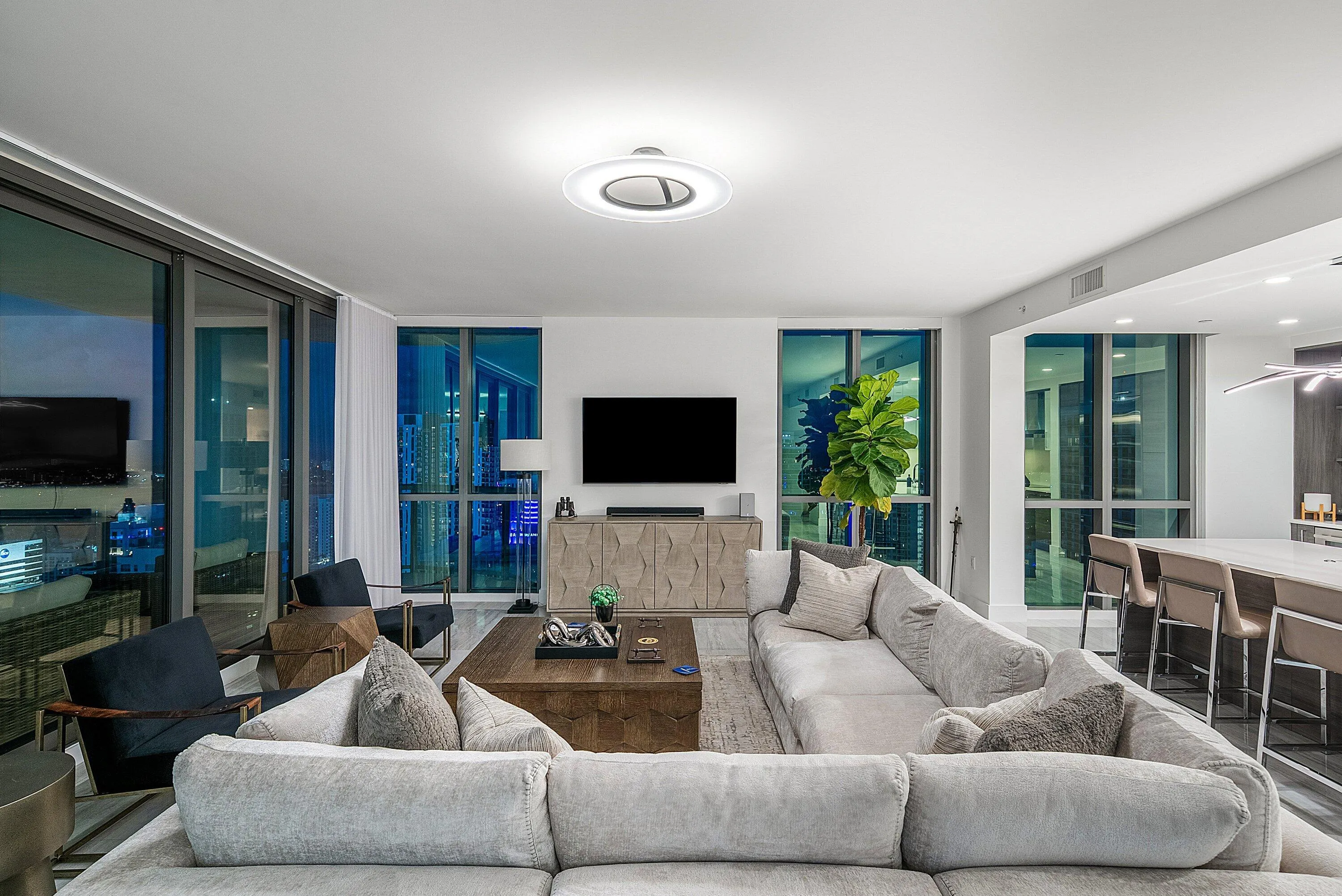 Great Room Night Views