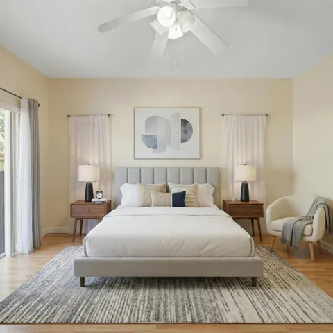 Virtually Staged - Master Bedroom