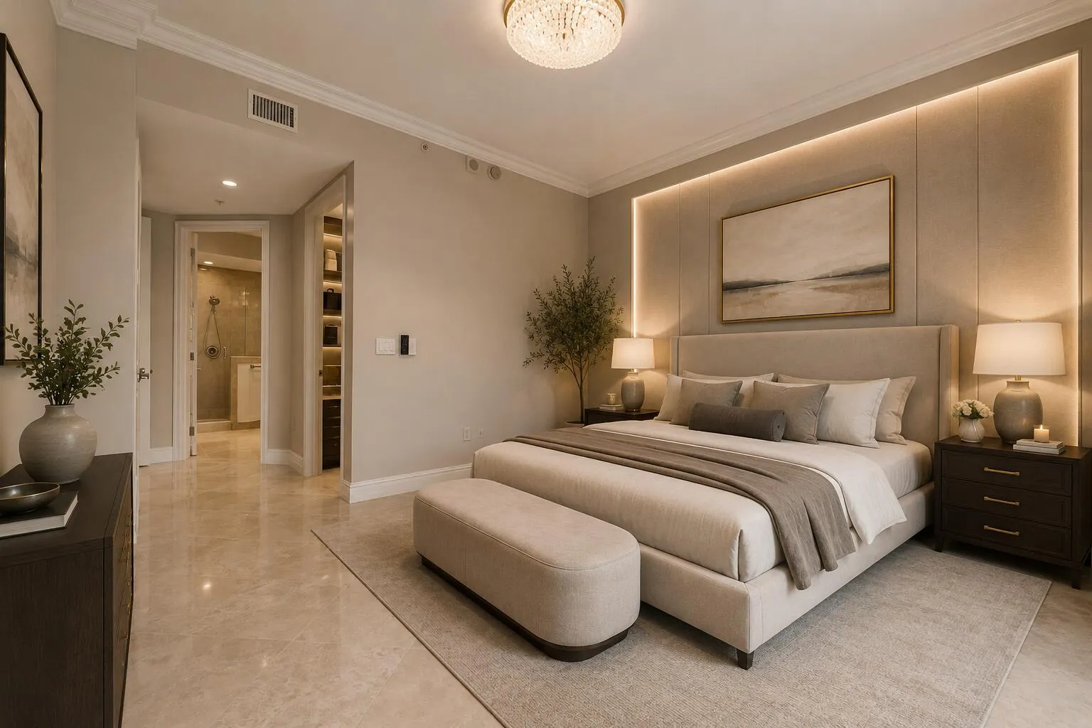 Main Bedroom Furnished/Staged