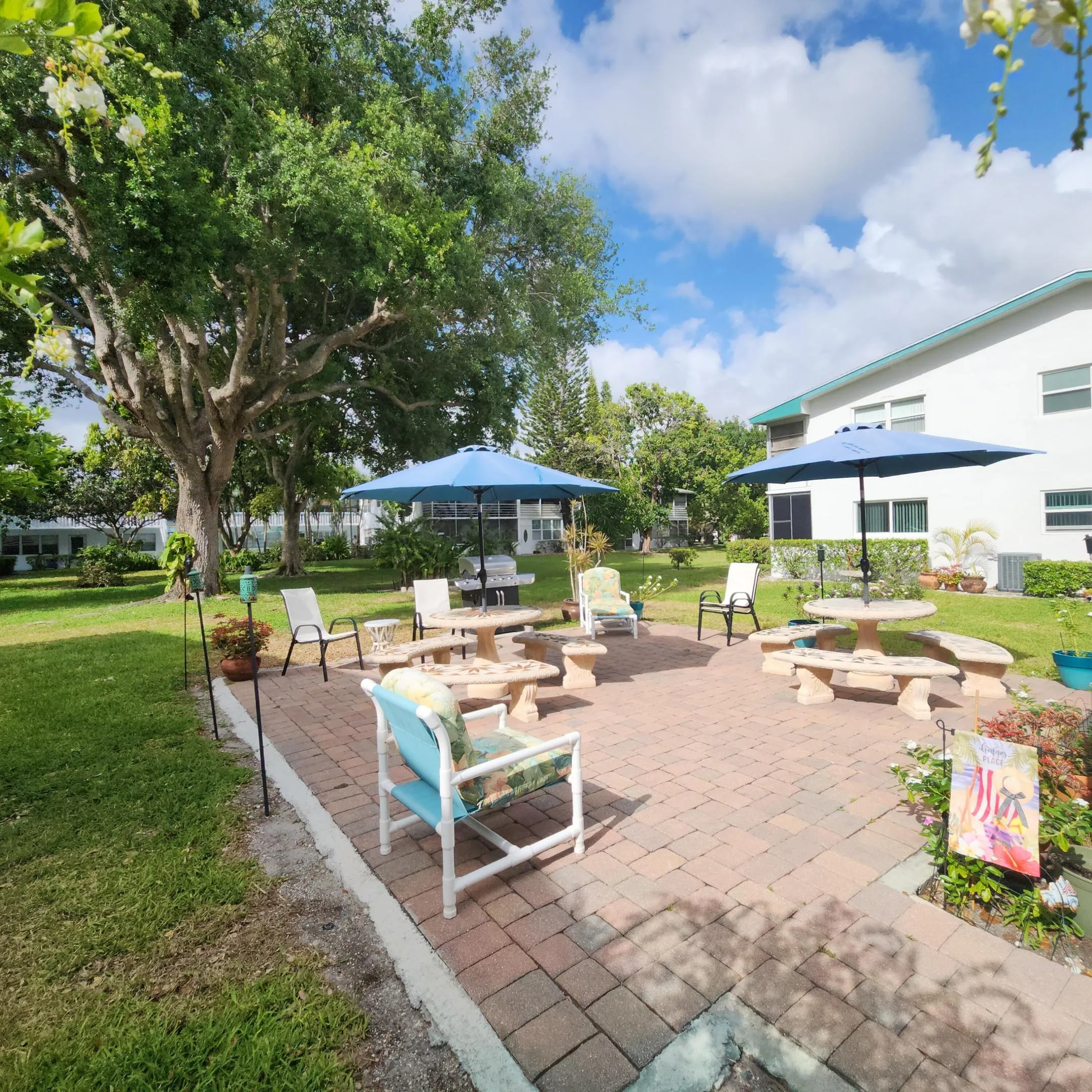 Entertain on the patio with barbeque