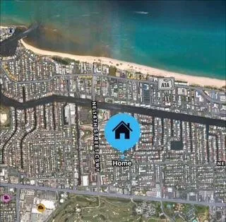 8 min walk to beach