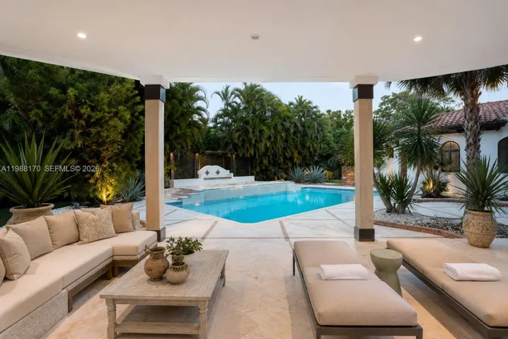 Virtual Staged Pool Area
