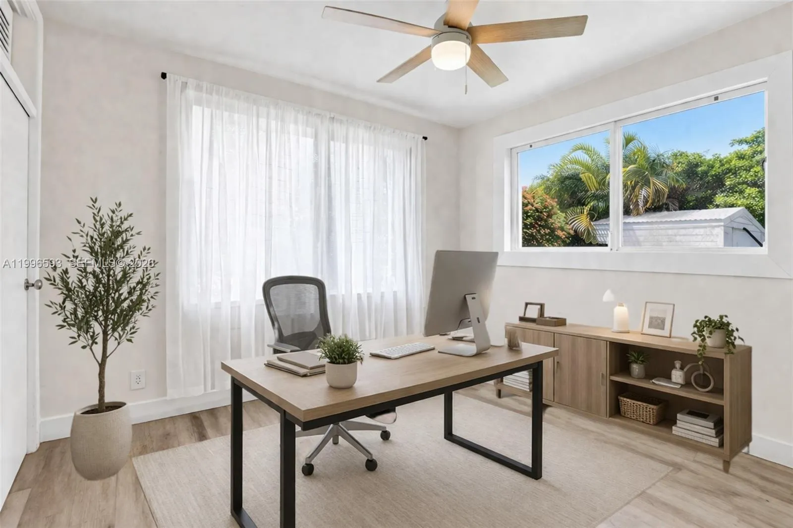 Office - virtually staged.