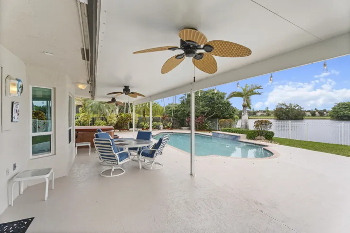 Patio under cover and Pool Area