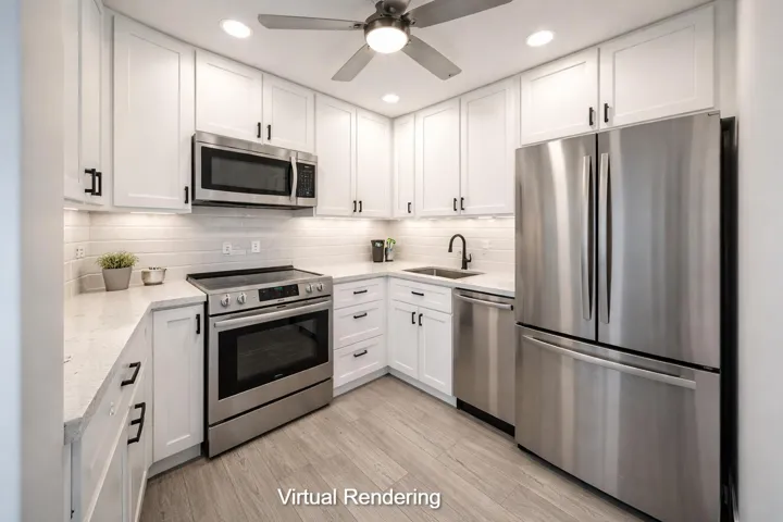 Virtual Rendering of Kitchen