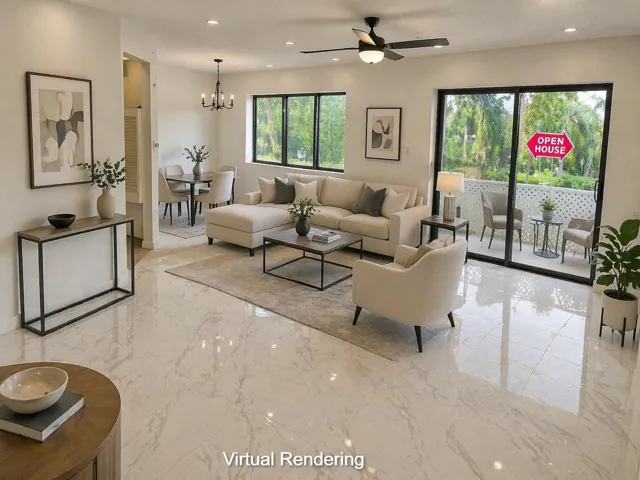 Virtual Rendering of Living Room