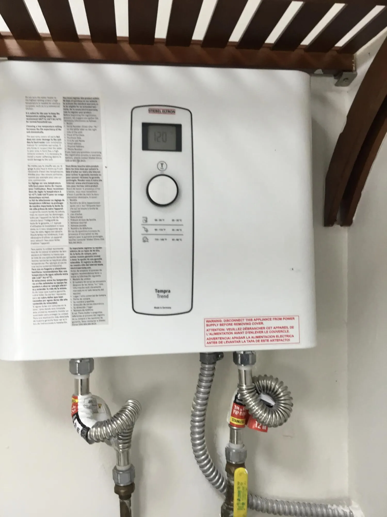 New Tankless waterheater