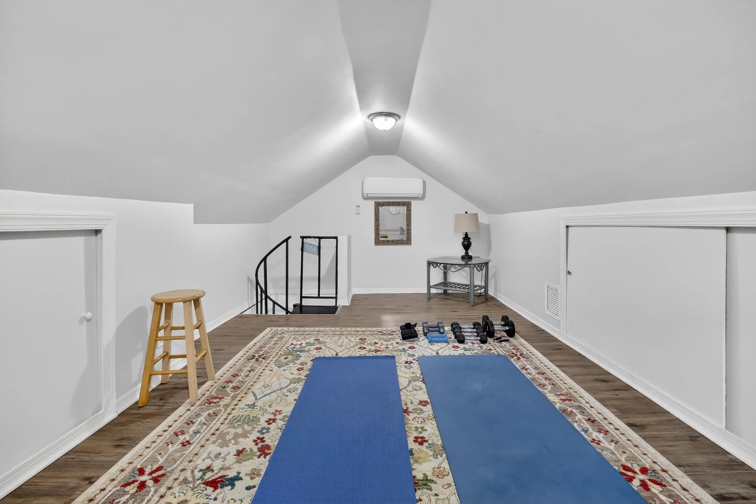 Attic loft space. Bonus room