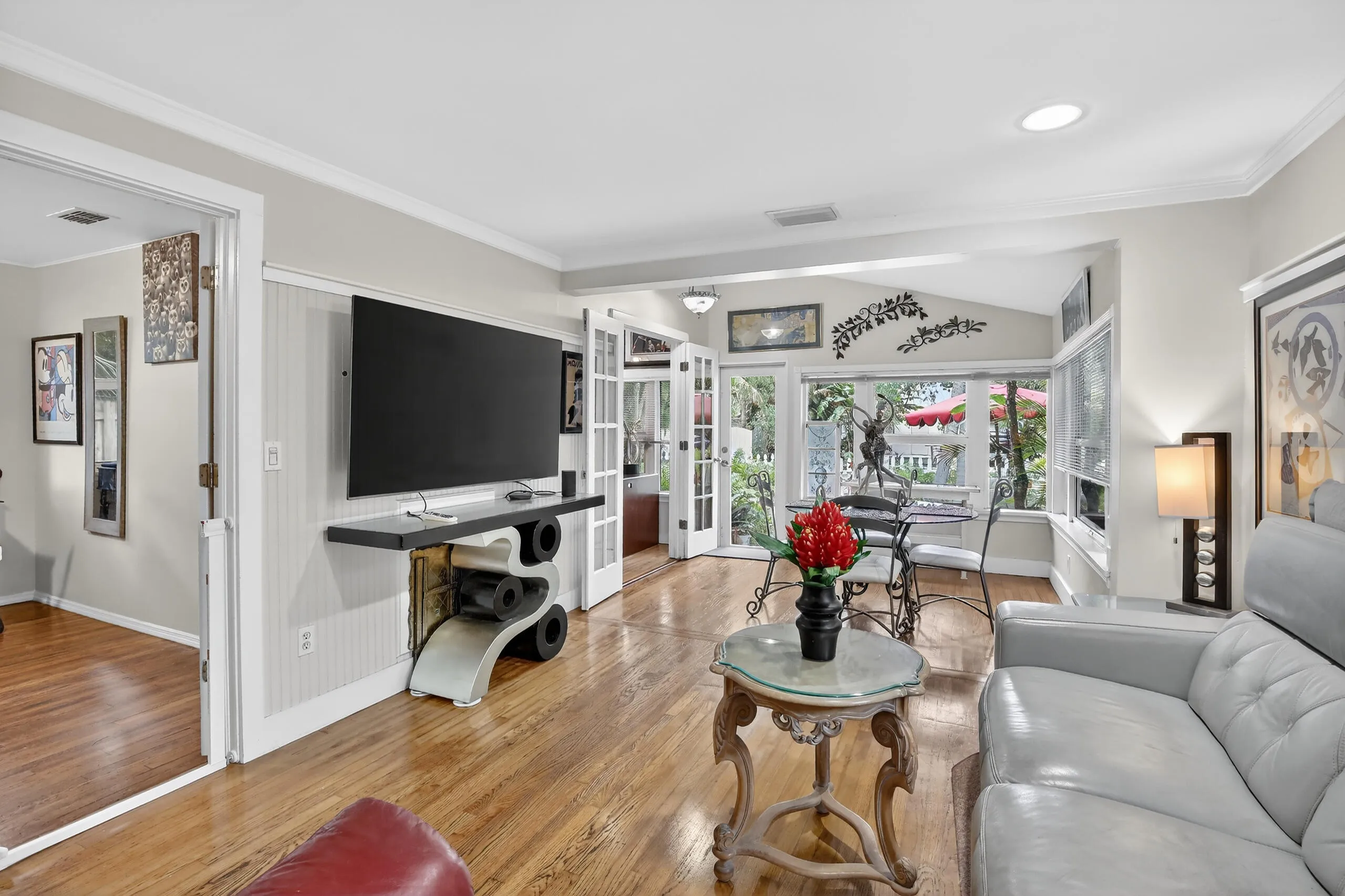 View from living room towards entrance