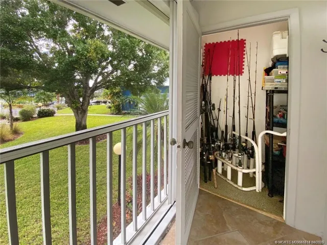 storage closet on the lanai