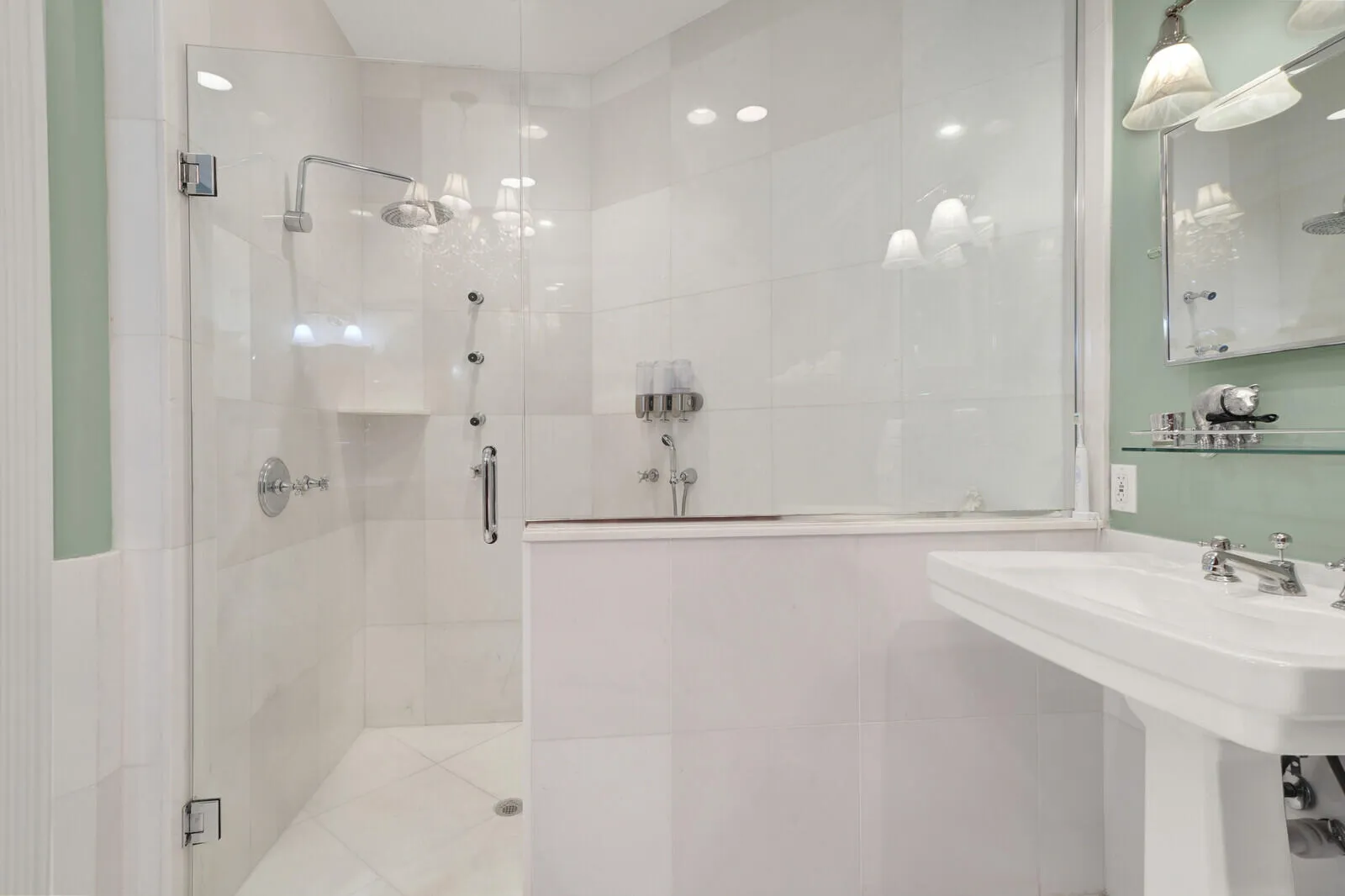 Oversized shower