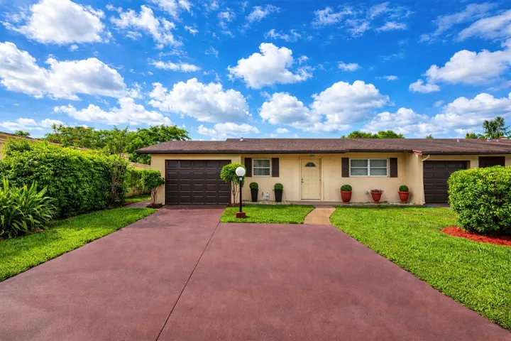 Charming suburban home on a sunny day