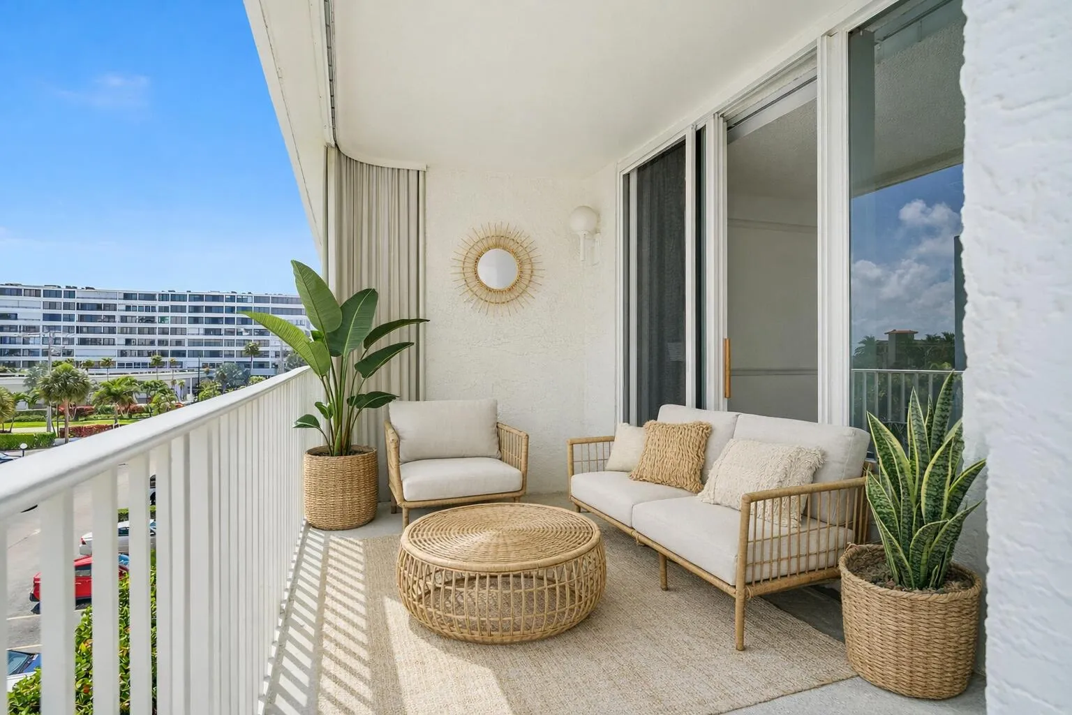 balcony staged