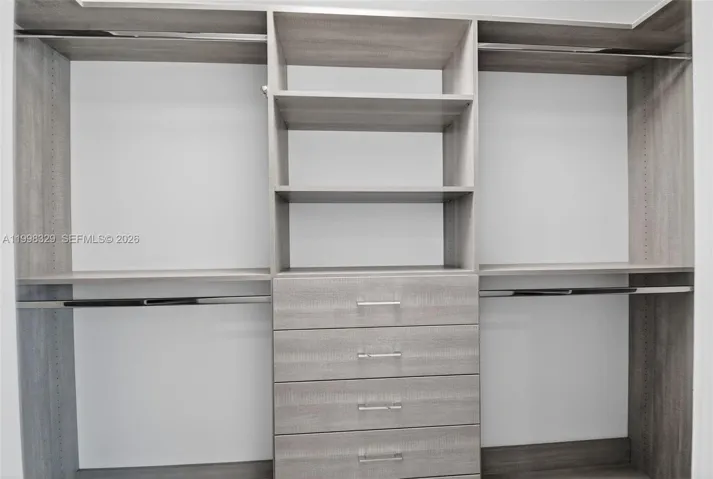 his closet