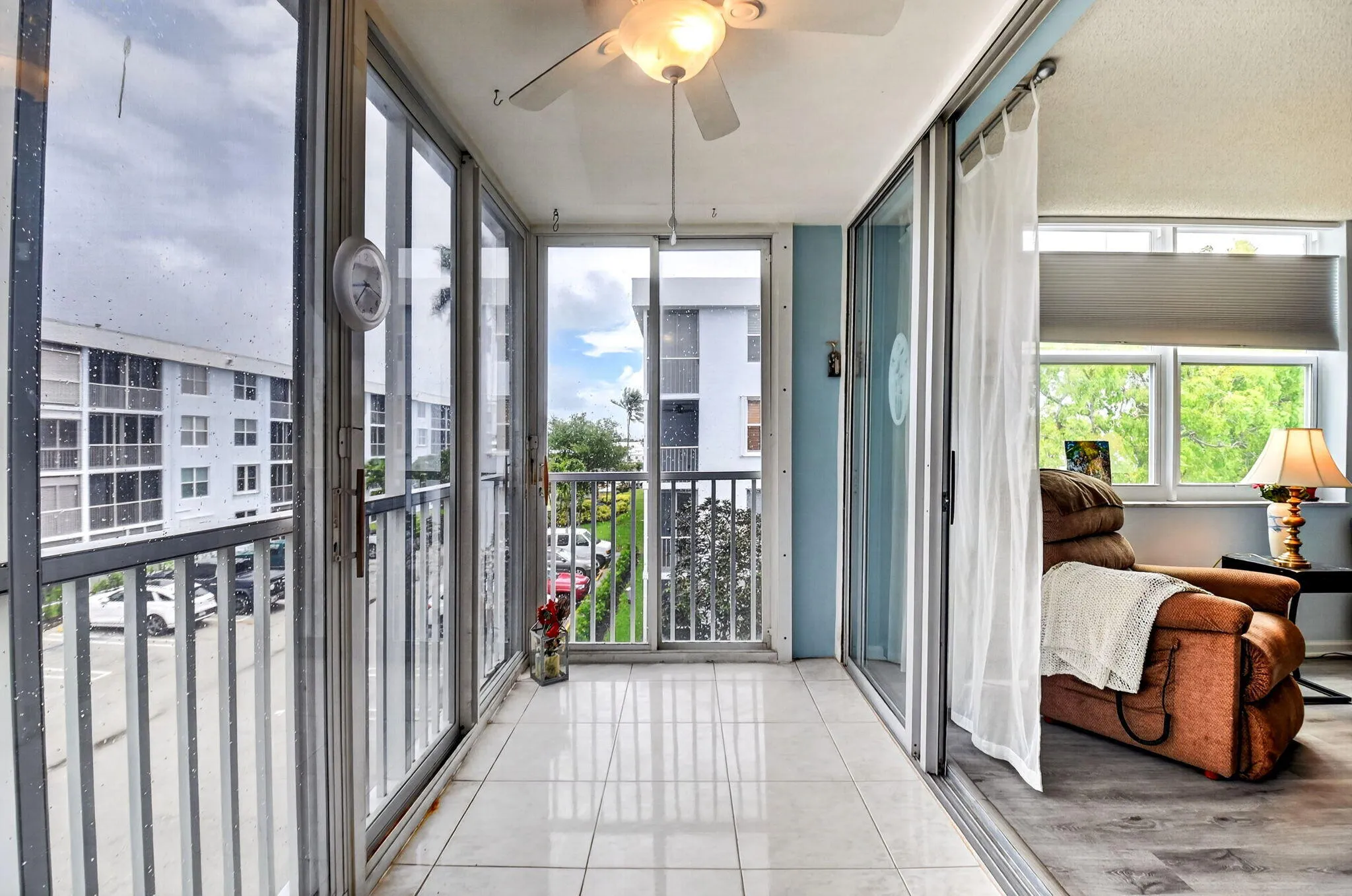Patio area w Impact Glass