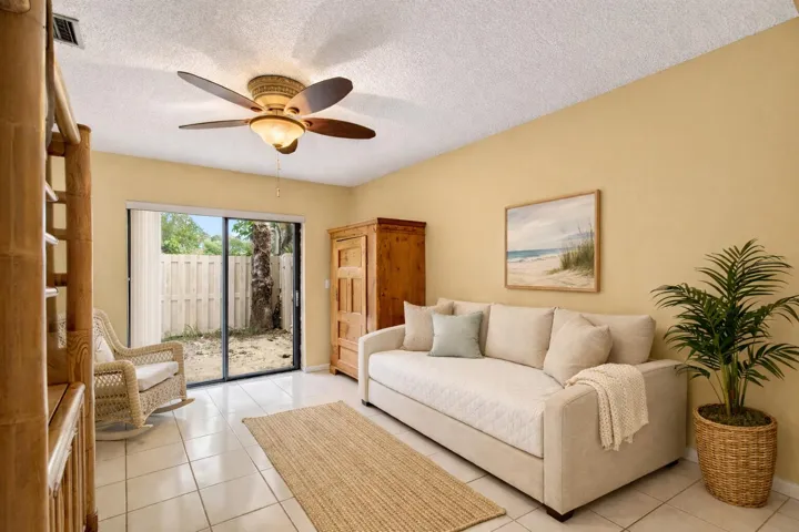 Cozy guest room with outdoor view