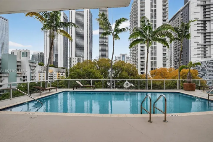 East view of pool