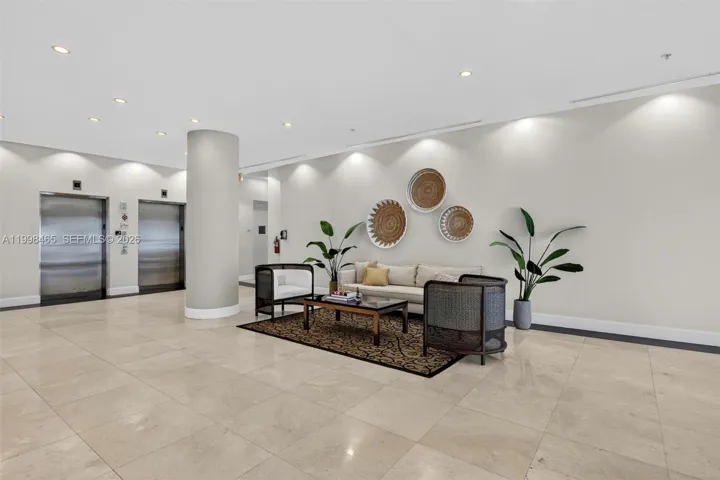 Welcome area at lobby entrance