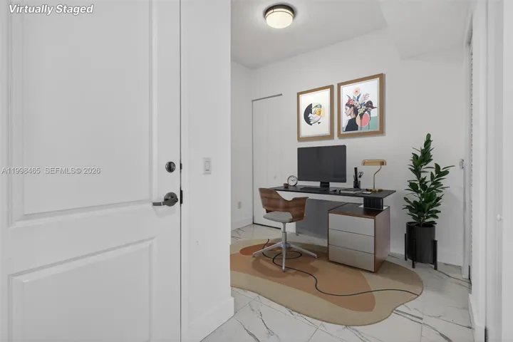 The furniture in photo has been virtually added
