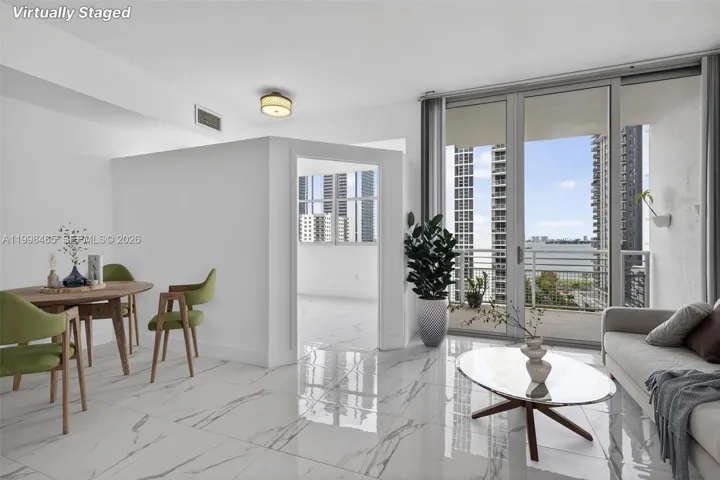 The furniture in photo has been virtually added