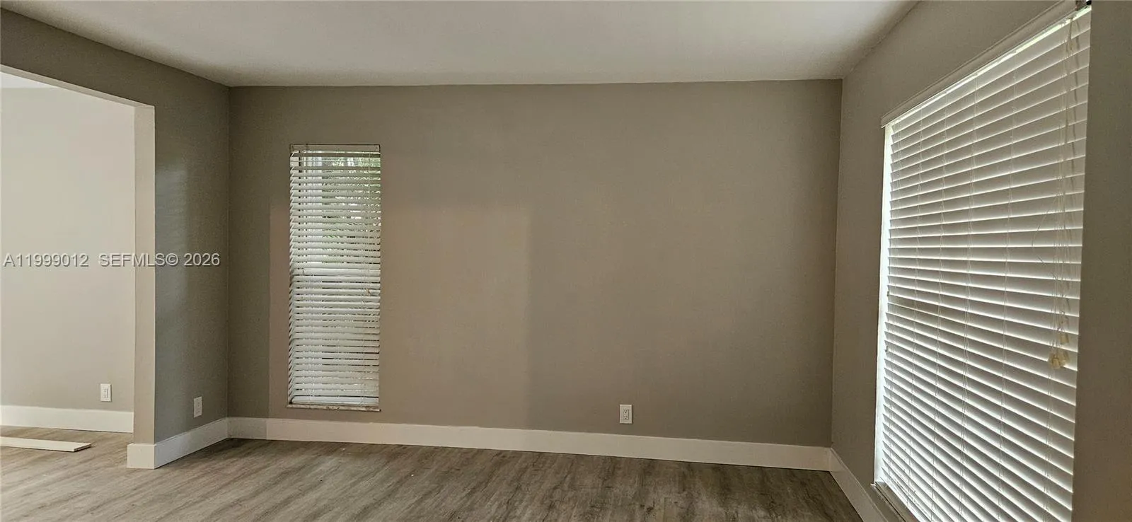 Formal living room leading to formal dinning room