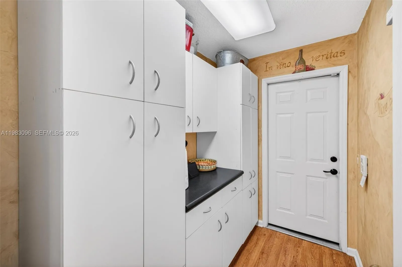 Laundry room off garage, can easily install washer dryer here again Laundry room off garage, can easily install washer dryer here again