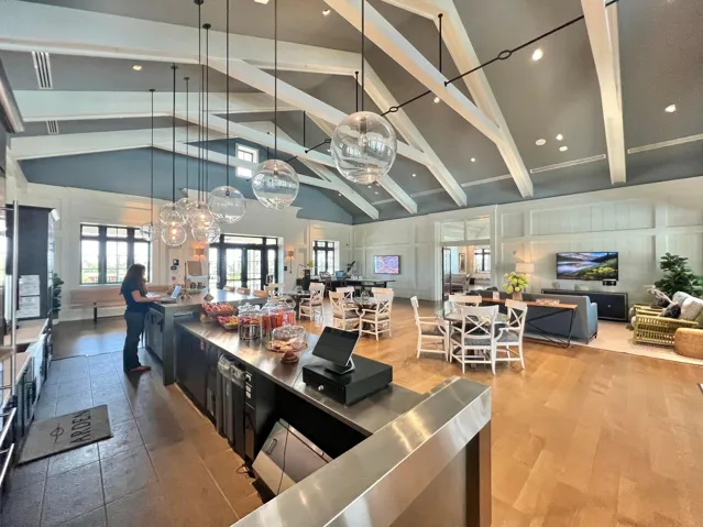 club house counter area