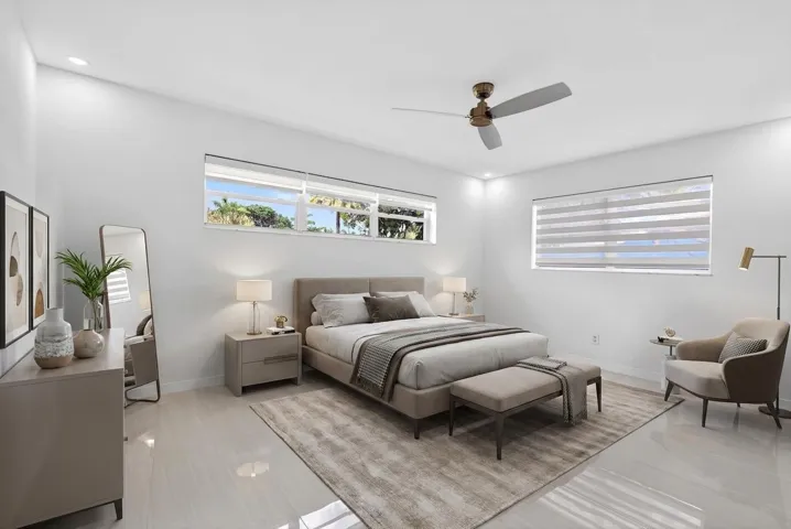 Primary bedroom (virtually staged)